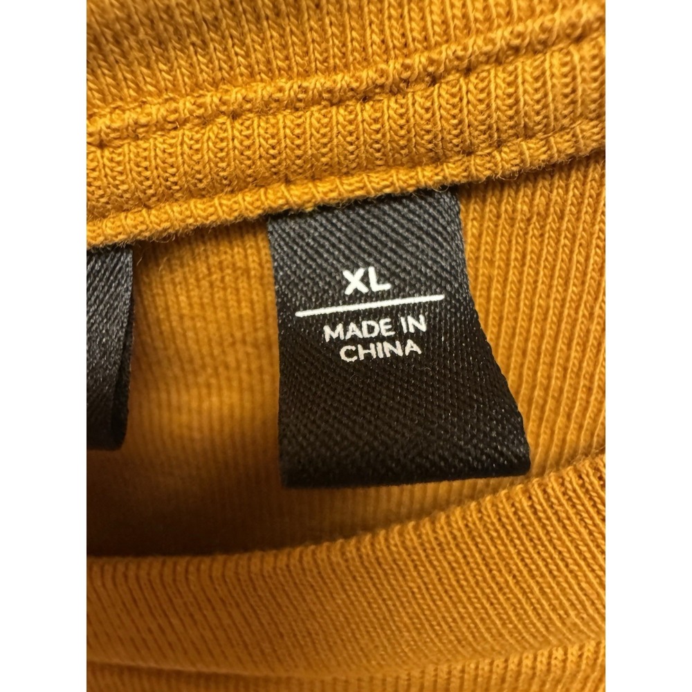 Rafaella Women's XL Mustard Long Sleeve Lightweight Sweater Button Embellished - Picture 6 of 11
